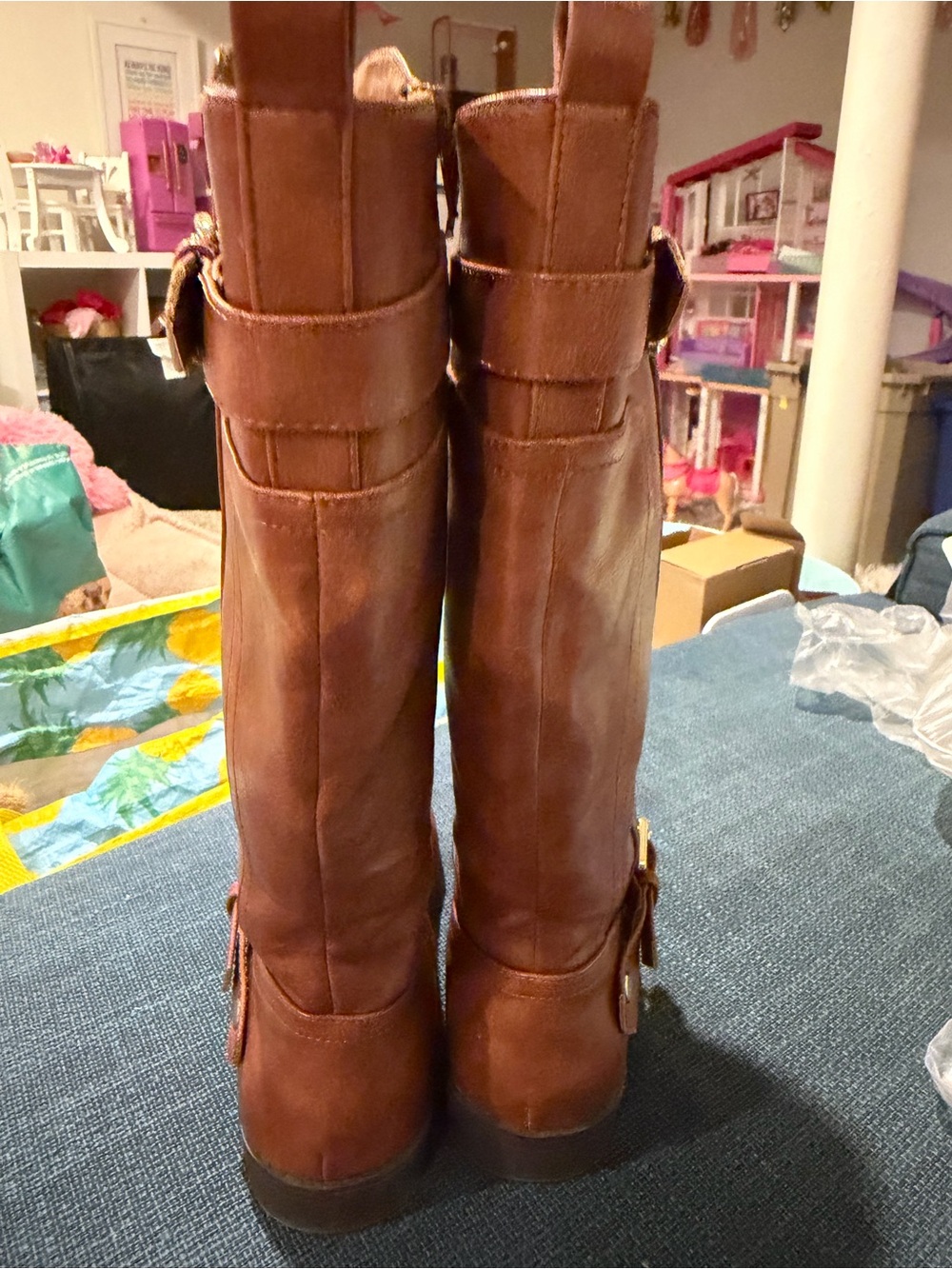 Girls Brown Rising Boots size 3 - Picture 4 of 8